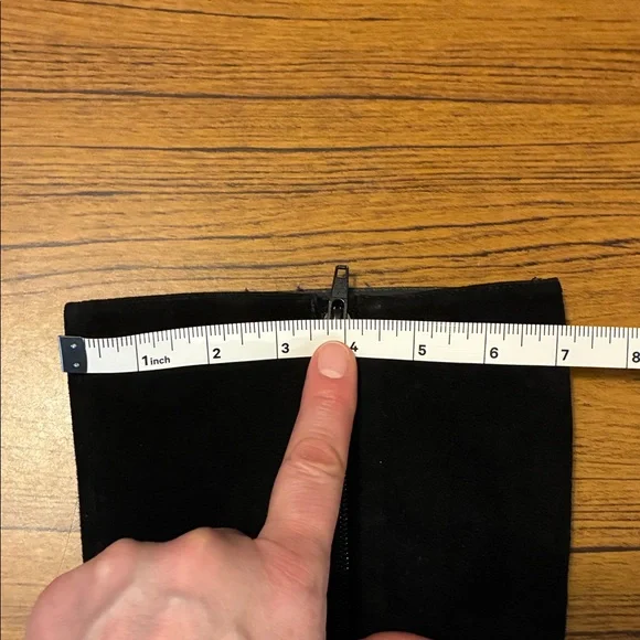 Chic Black Suede Heeled Boots for Women - Picture 6 of 7